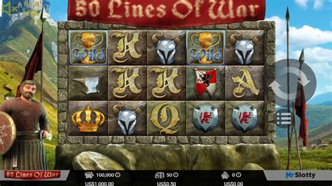Play 50 Lines Of War slot